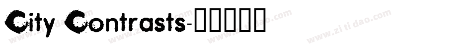 City Contrasts字体转换